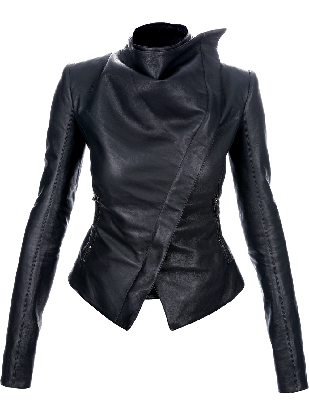 Black Asymmetrical Jacket - JacketIn
