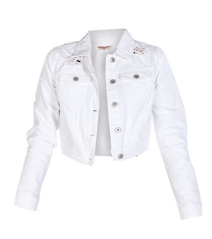 cropped jean jacket jackets denim crop