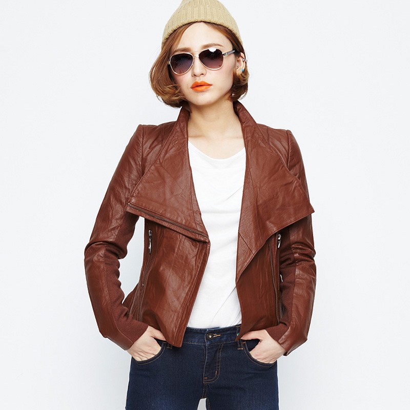 Brown Leather Coats For Women