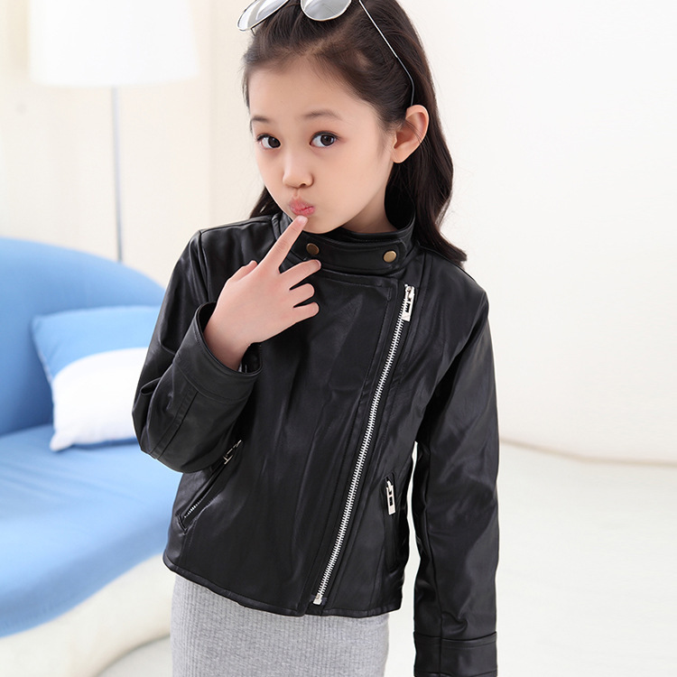 Little Girls Black Leather Jacket - My Jacket
