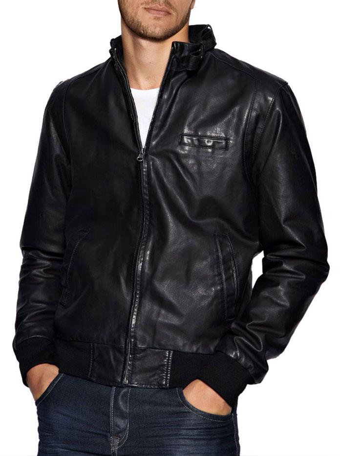 Leather bomber jacket men – Modern fashion jacket photo blog