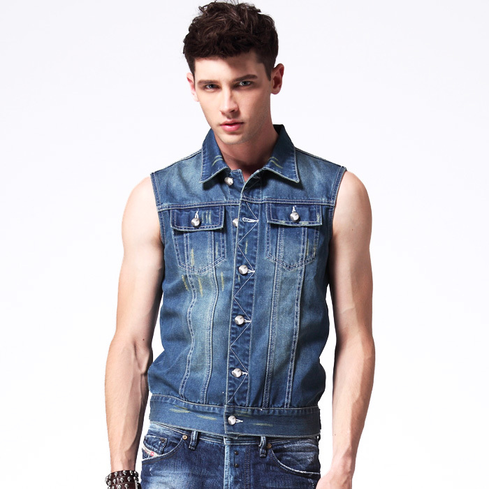 short sleeve denim jacket mens