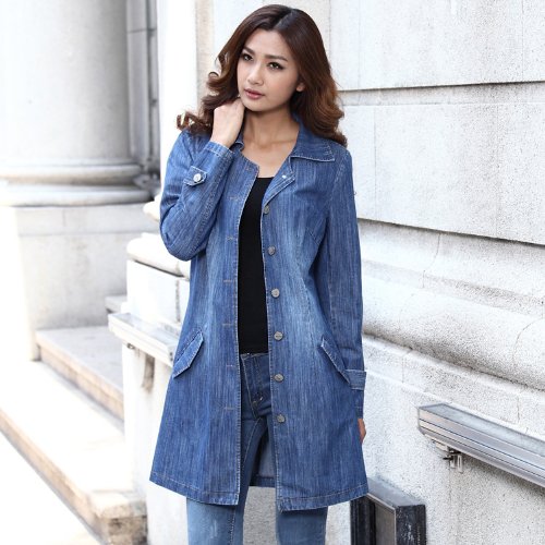 Long Denim Coats For Women - Coat Nj