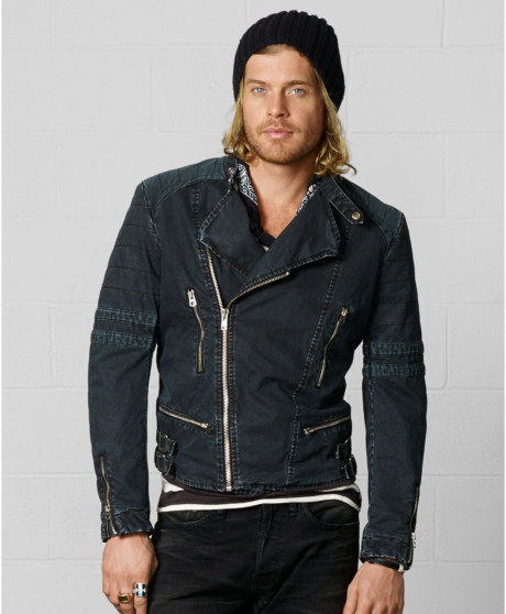 men's denim motorcycle jackets