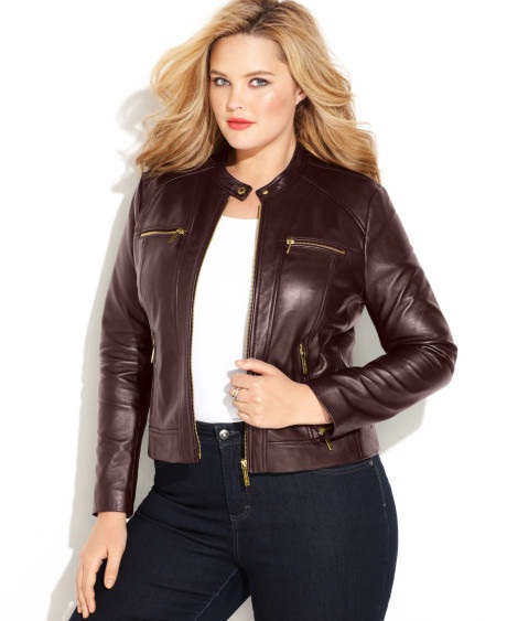 Plus Size Leather Jackets - Jackets