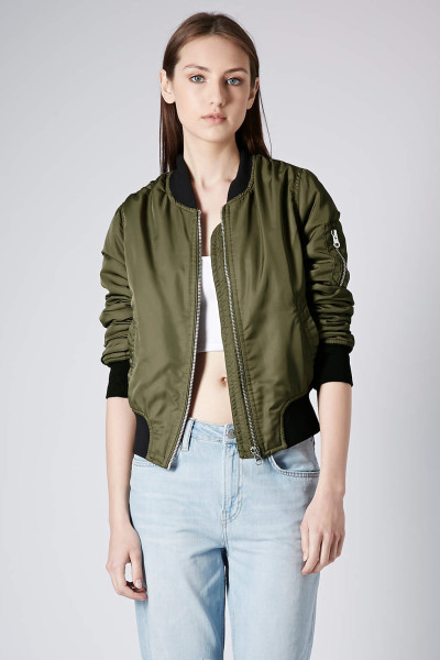 Green Bomber Jackets - Jackets