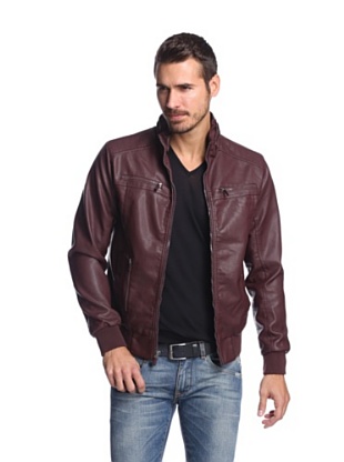 Burgundy Leather Jackets - Jackets