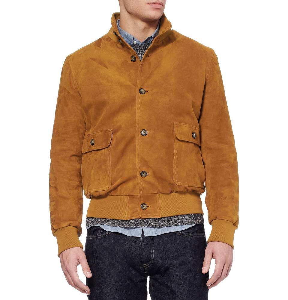 Suede Bomber Jackets – Jackets