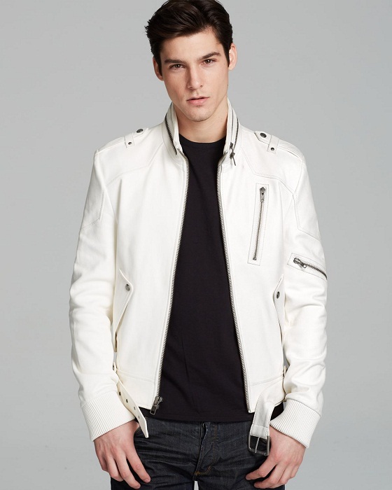 White Leather Jackets – Jackets