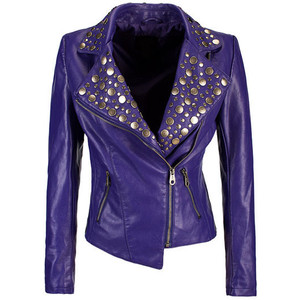 Purple Leather Jackets - Jackets