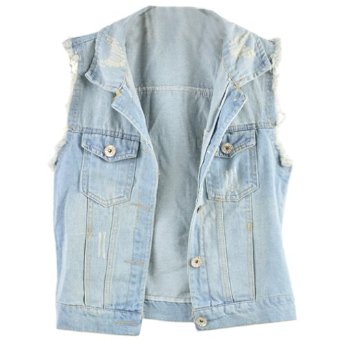 Sleeveless Denim Jackets - Jackets