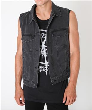 Sleeveless Denim Jackets - Jackets