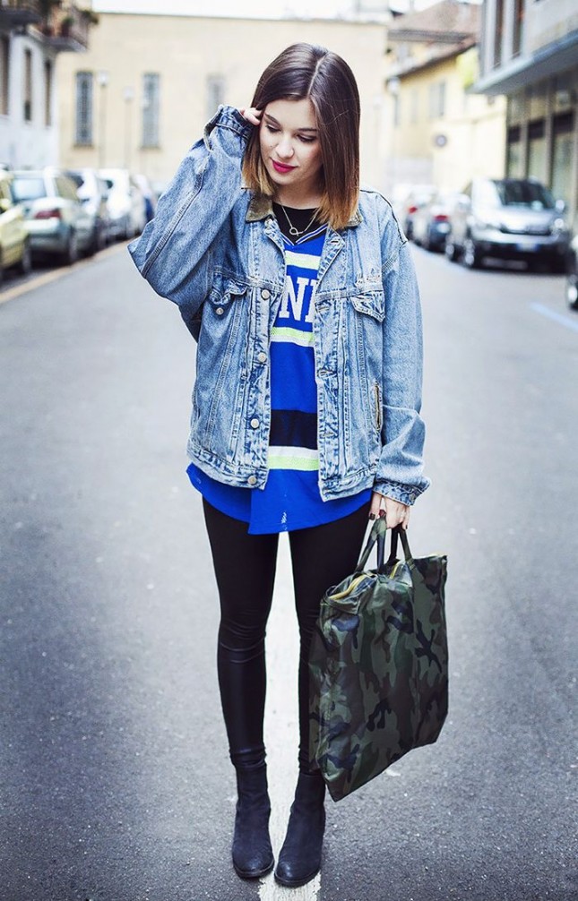 basketball jersey with jean jacket