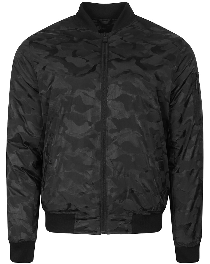 Black Camo Jacket - Jackets