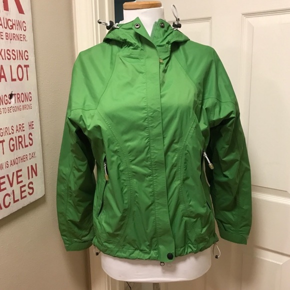 Green Rain Jacket Jackets