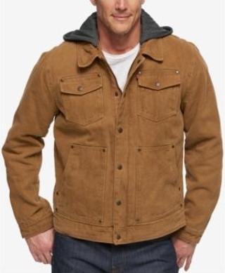 Brown Denim Jacket - Jackets