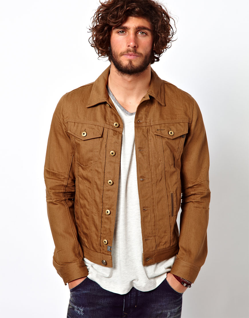 Brown Denim Jacket - Jackets