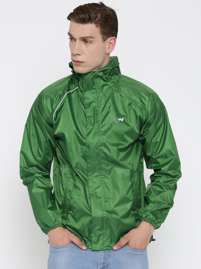 Green Rain Jacket Jackets