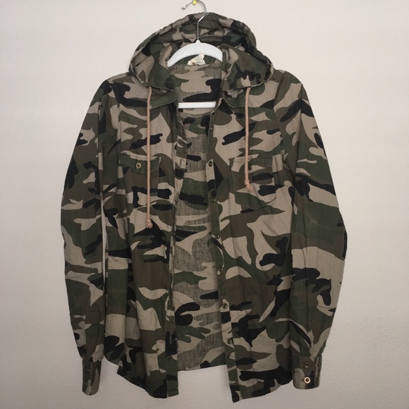 Green Camo Jacket Jackets