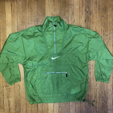 Green Windbreaker Jacket - Jackets