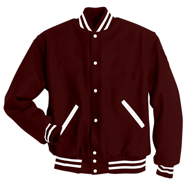 Maroon Varsity Jacket - Jackets