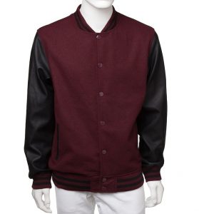 Maroon Varsity Jacket - Jackets