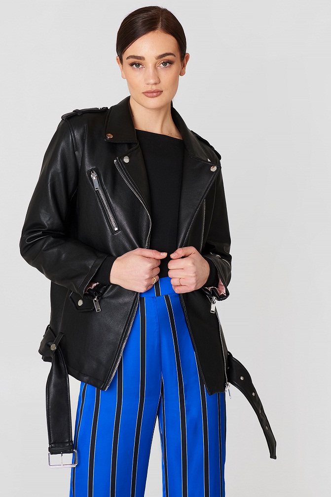 Oversized Biker Jacket Jackets