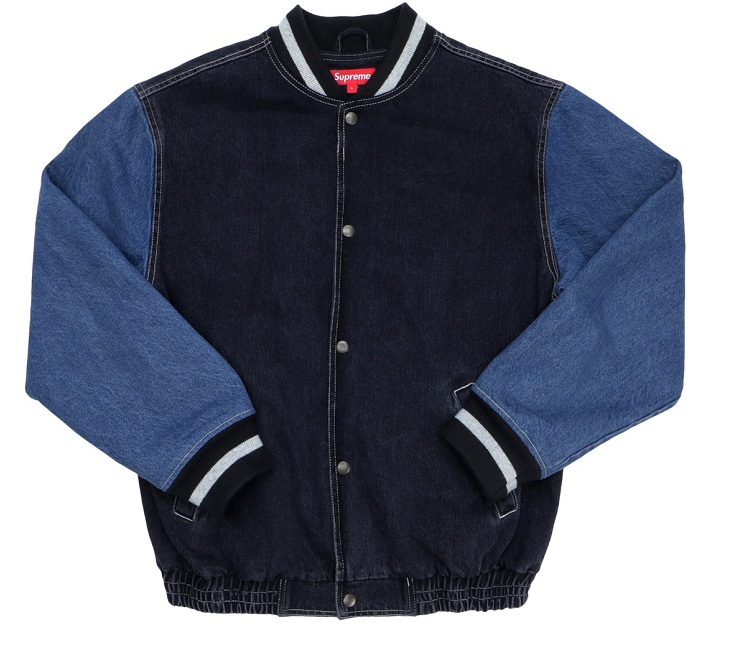 Denim Varsity Jacket Jackets