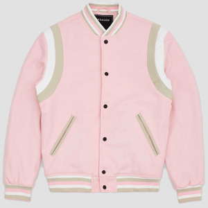 Pink Varsity Jacket - Jackets