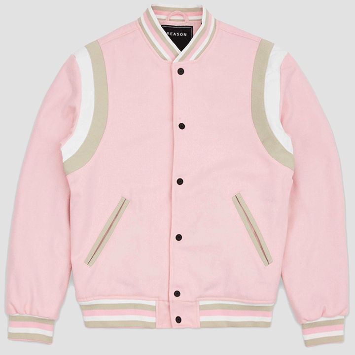 Pink Varsity Jacket - Jackets