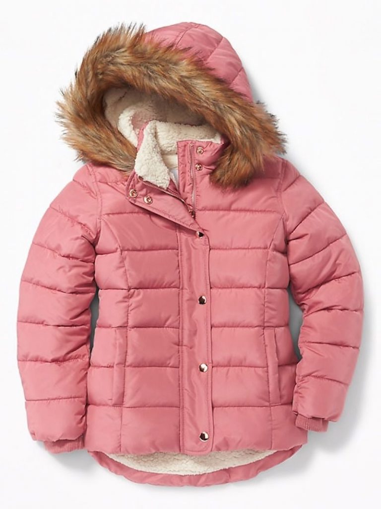 Pink Winter Jacket Jackets