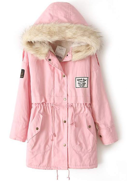 Pink Winter Jacket Jackets