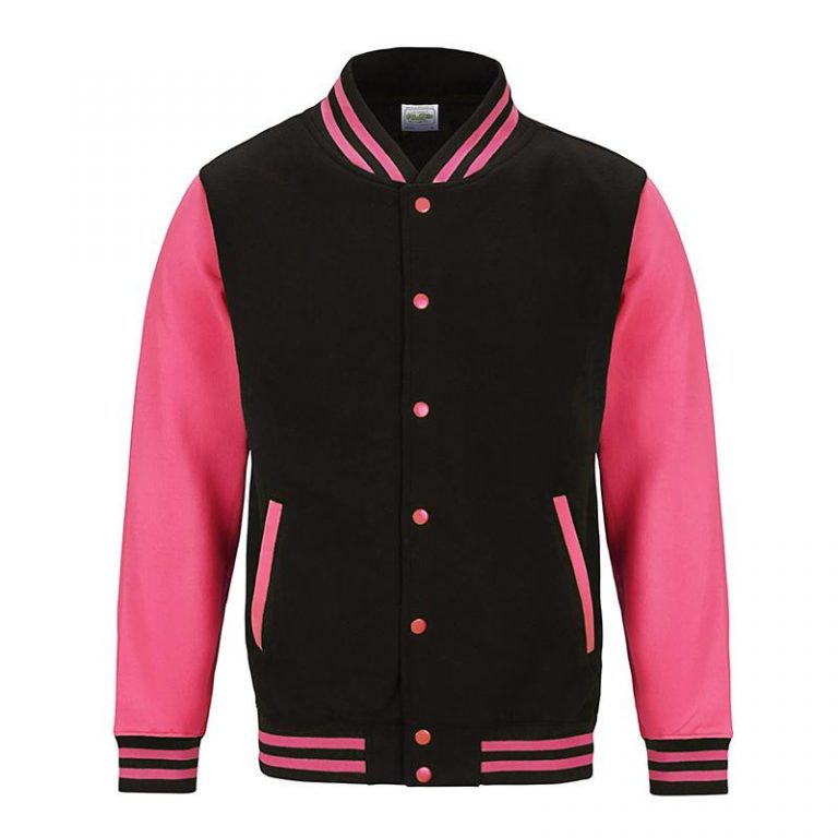 Pink Varsity Jacket - Jackets