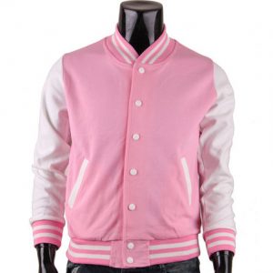 Pink Varsity Jacket - Jackets
