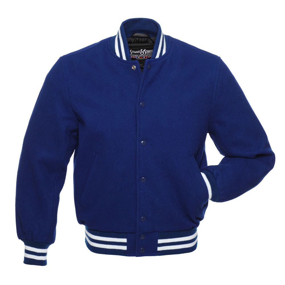 Blue Varsity Jacket - Jackets