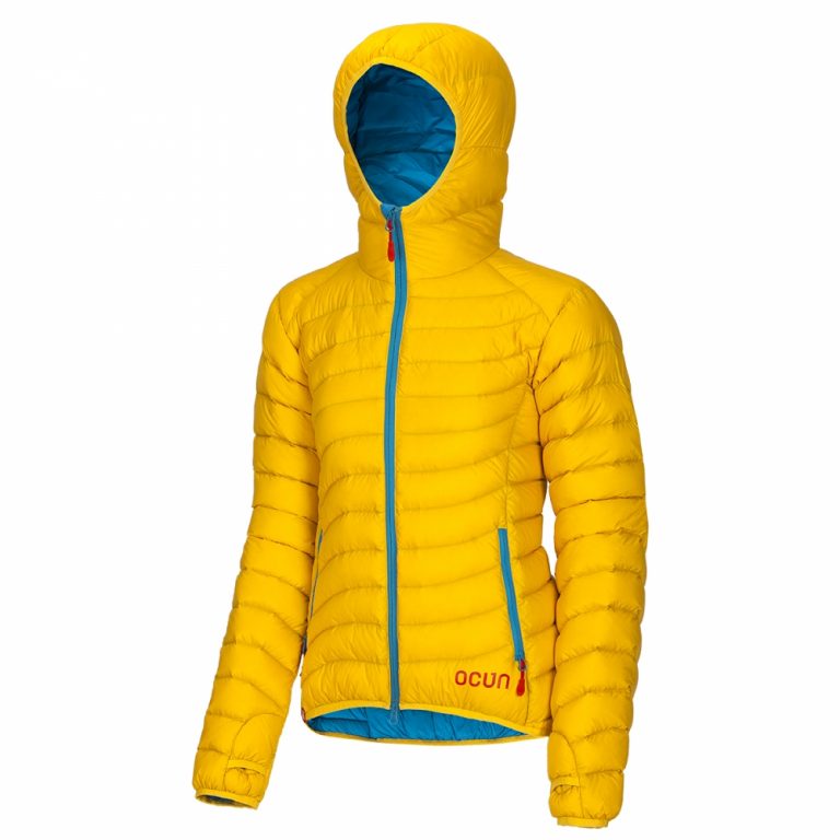 yellow down jacket womens