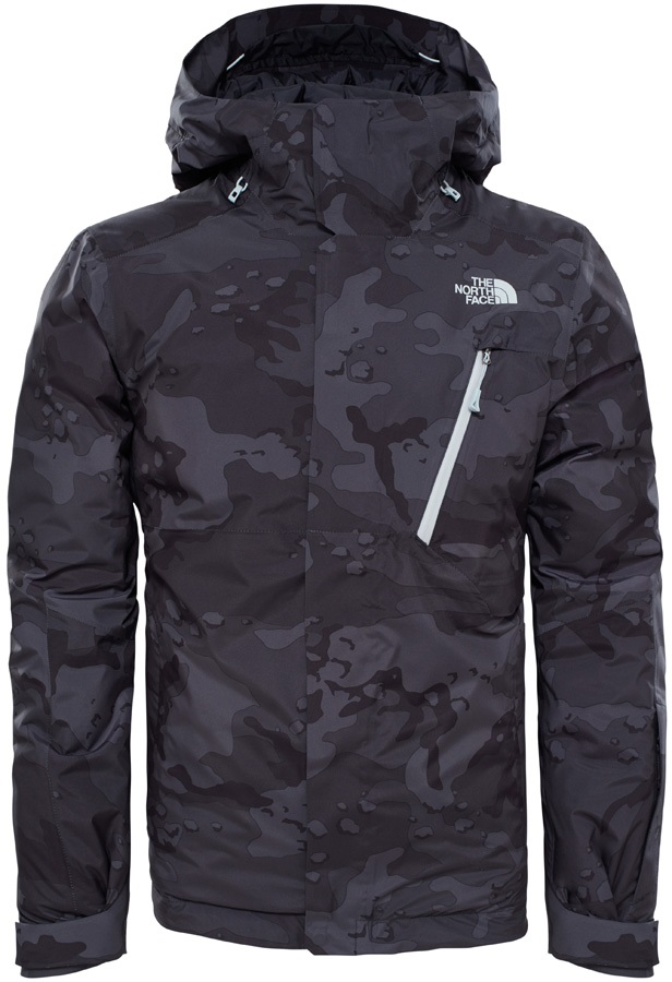 the north face black camo jacket