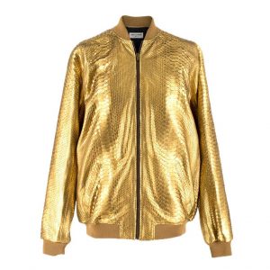 Gold Bomber Jacket - Jackets