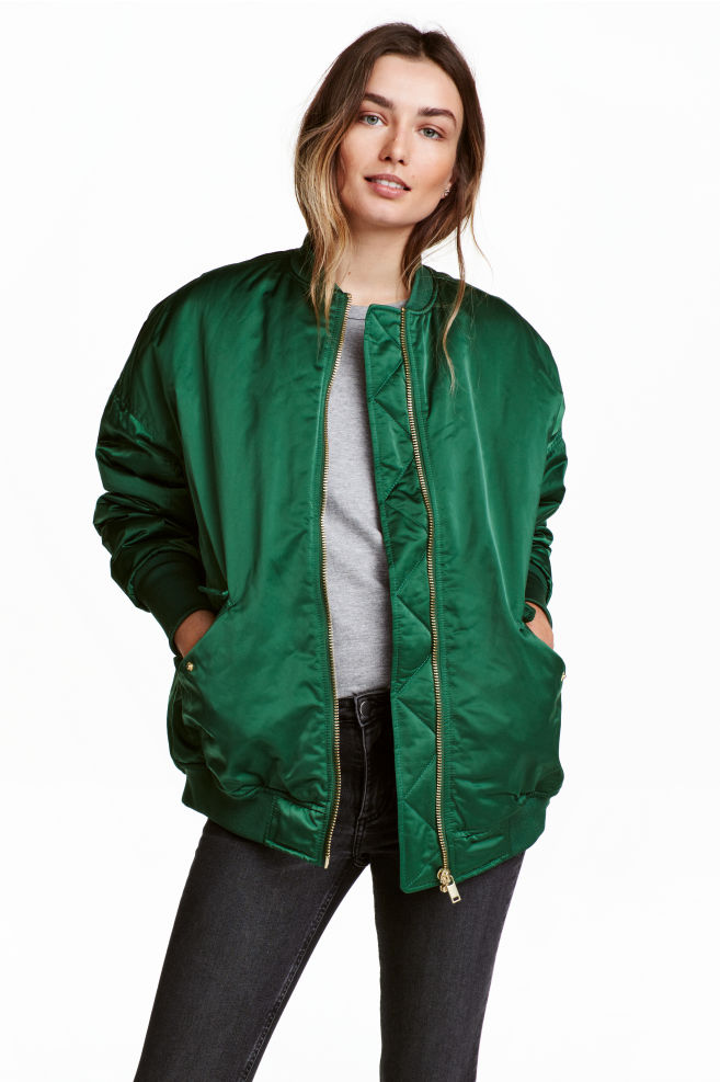 Oversized Bomber Jacket Jackets