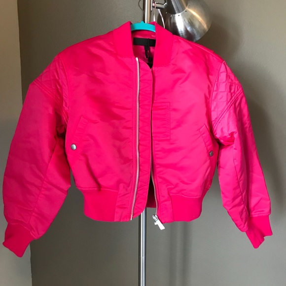 Pink Bomber Jacket - Jackets