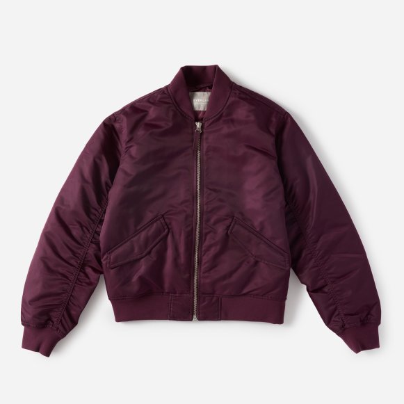 Maroon Bomber Jacket Jackets