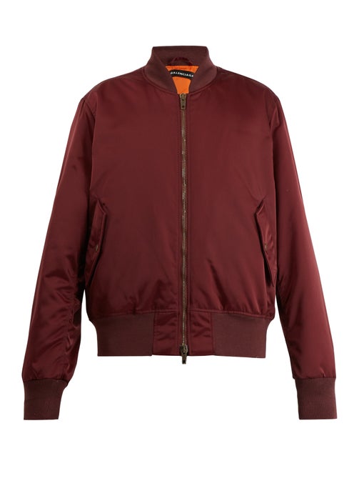 Maroon Bomber Jacket Jackets