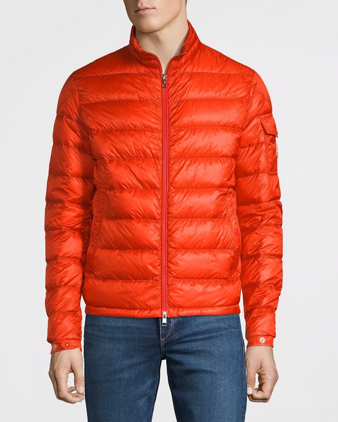 Orange Down Jacket - Jackets