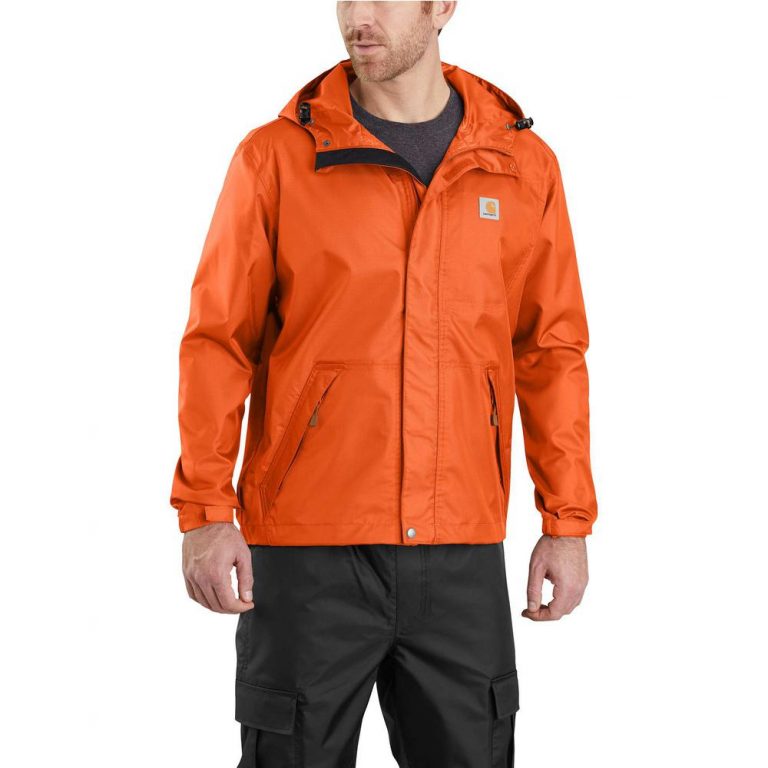 Orange Rain Jacket - Jackets