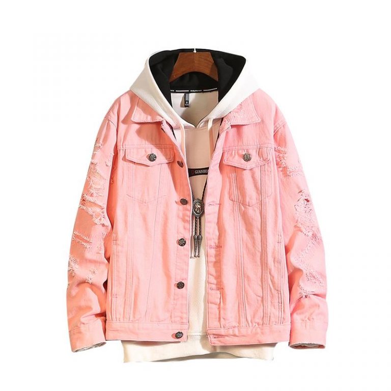 Pink Jean Jacket Jackets