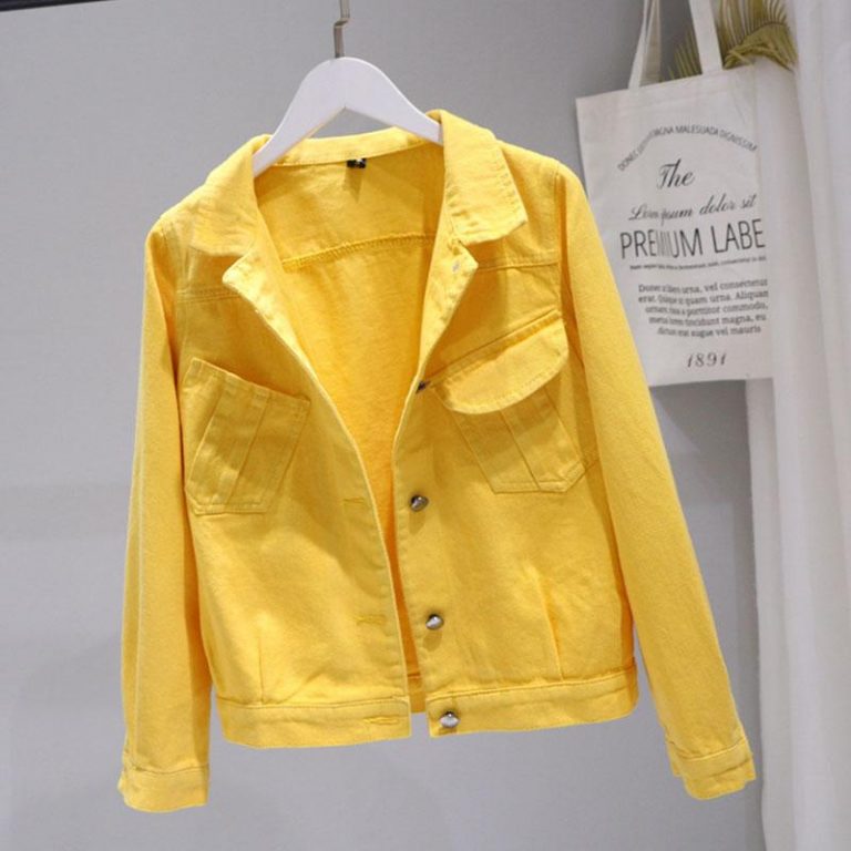 Yellow Jean Jacket Jackets