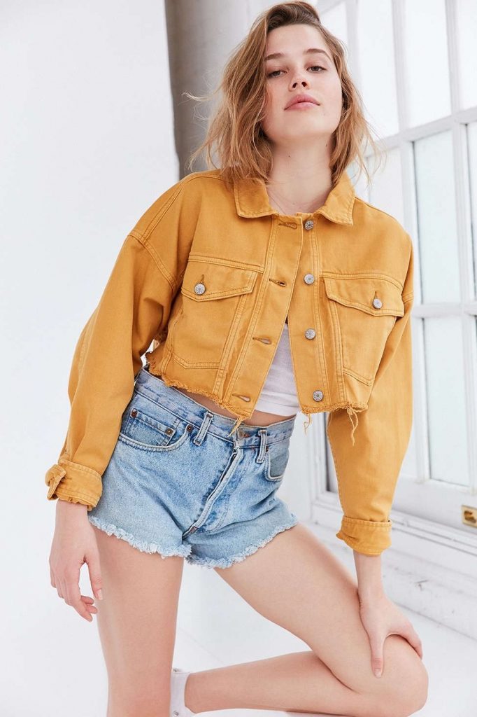 Yellow Jean Jacket Jackets