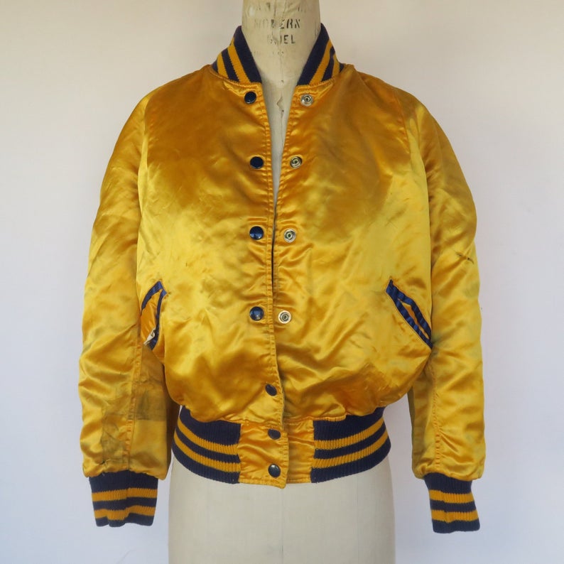 Yellow Bomber Jacket - Jackets