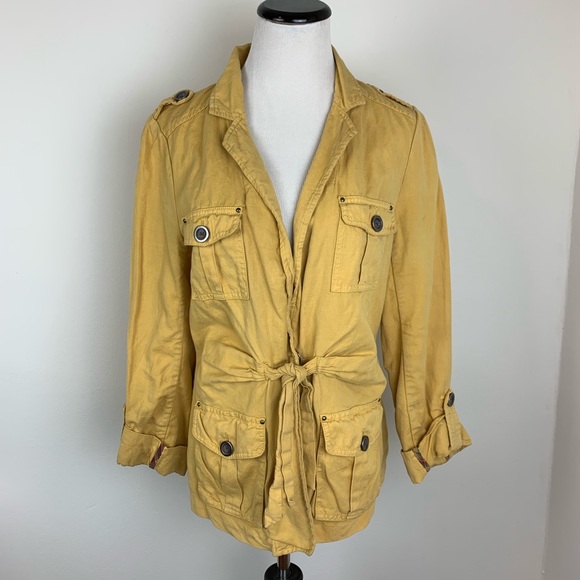 Yellow Military Jacket - Jackets