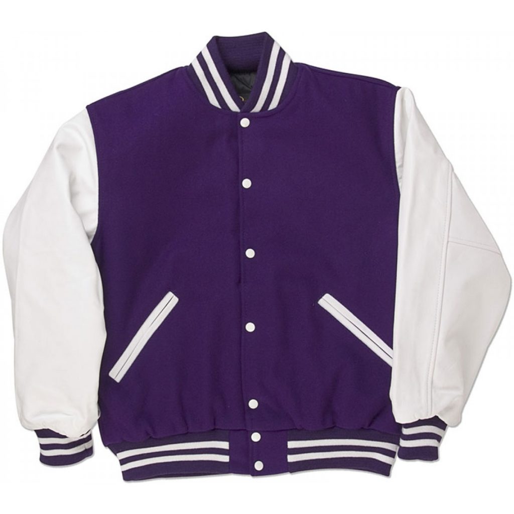 Purple Varsity Jacket - Jackets